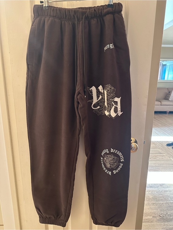 YoungLA Pants - YoungLA Brown Fleece Jogger Sweatpants
